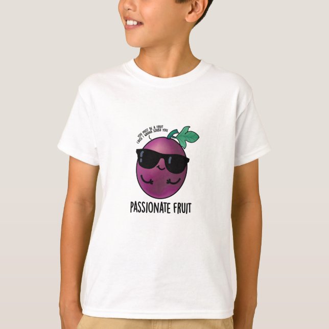 Camiseta Fruta Apaixonada Engraçada Fruta Passiva (Frente)