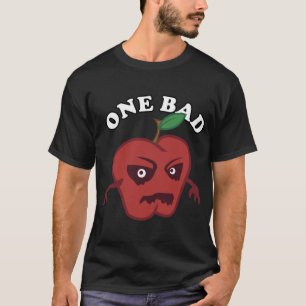 Camiseta Fruta Assustadora Uma Má Maçã Engraçada