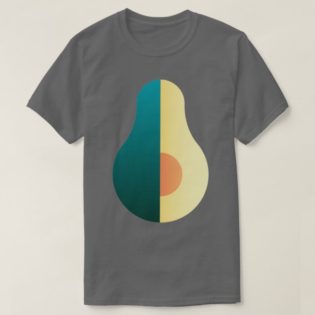 Camiseta Fruta Avocado - Comida orgânica e saudável para V (Frente do Design)