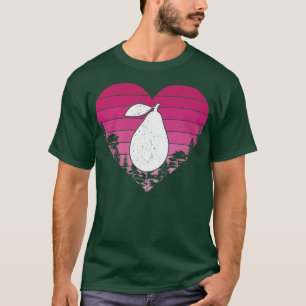Camiseta Fruta Avocado Lover Vintage Heart Avocado Valentin