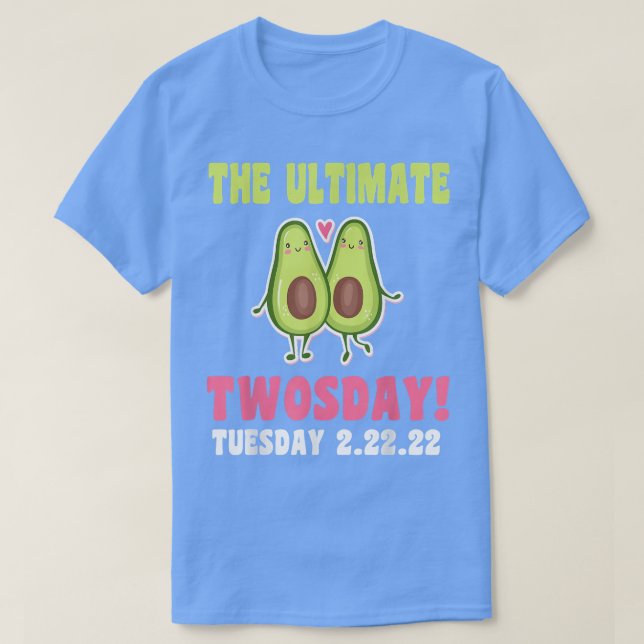 Camiseta Fruta Avocado para Festa de Vinte Dias, Casal de t (Frente do Design)