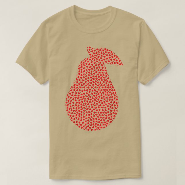 Camiseta Fruta Avocado Sobre Corações Engraçados Adoram Avo (Frente do Design)