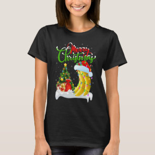 Camiseta Fruta Banana Decorações do Natal Papais noeis Bana