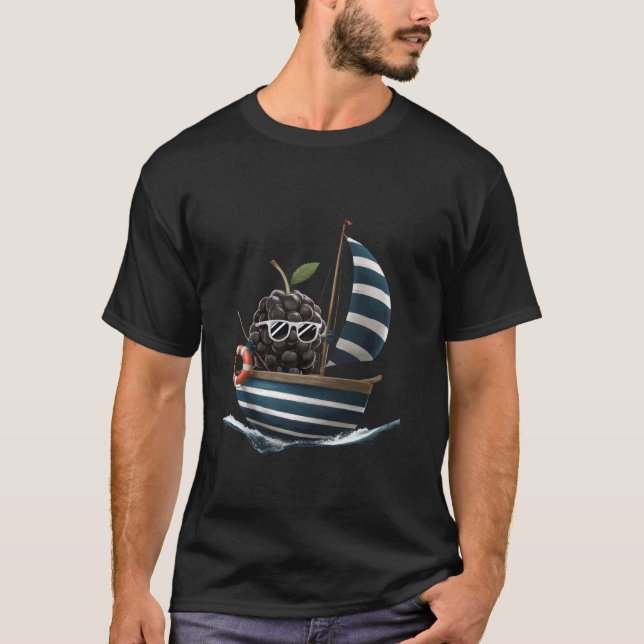 Camiseta Fruta Barco Amoras (Frente)