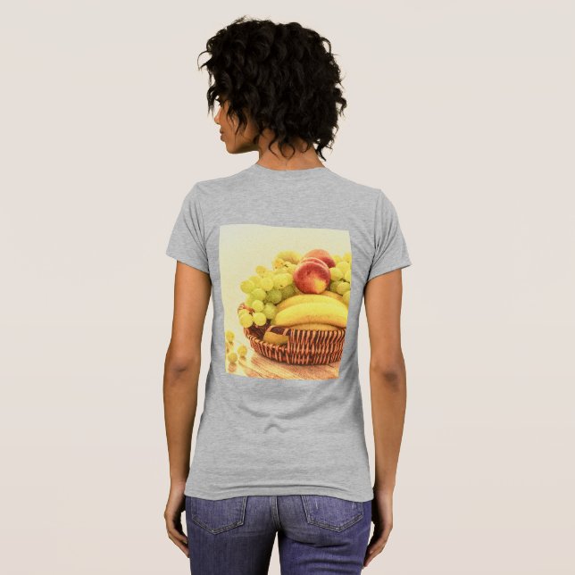 Camiseta "Fruta Basket" Foto Grátis. Compre agora (Parte Traseira Completa)