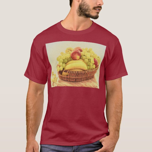 Camiseta "Fruta Basket" Foto Grátis. Compre agora (Frente)
