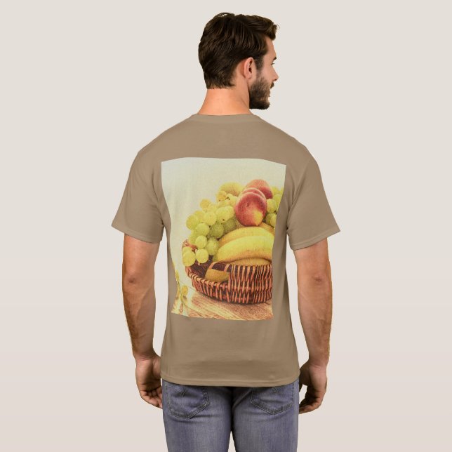 Camiseta "Fruta Basket" Foto Grátis. Compre agora (Parte Traseira Completa)