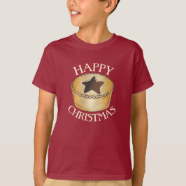 Camiseta FRUTA britânica Mince Pie Feliz Natal