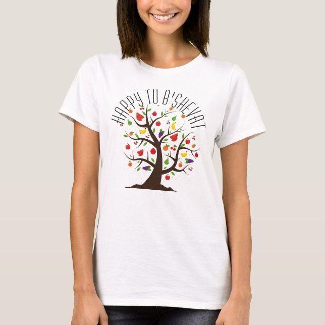 Camiseta Fruta Colorida Tu B'Shevat T-Shirt (Frente)