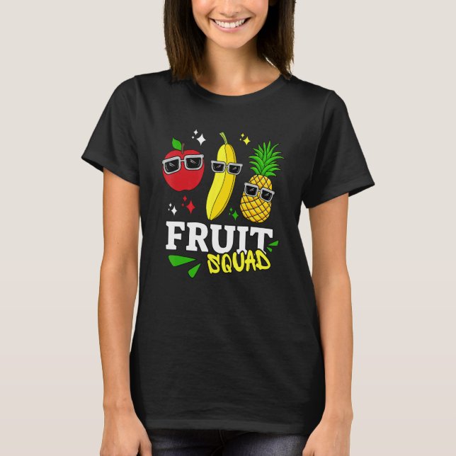 Camiseta Fruta Comida Vegan Men Meninas 1 (Frente)