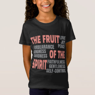 Camiseta Fruta Cristã da Fé da Escritura da Bíblia Espiritu