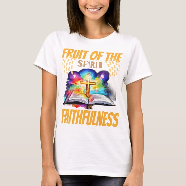 Camiseta Fruta da fé espirituosa (Frente)