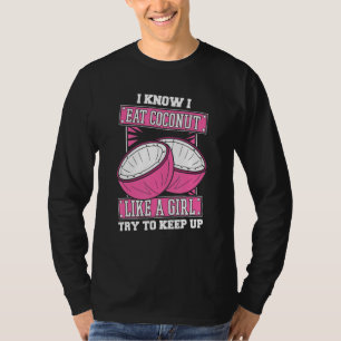 Camiseta Fruta da Menina do Coco - Coco da Árvore de Leite