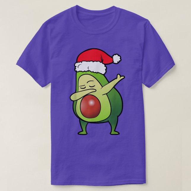 Camiseta Fruta Dabbing Dab Dancing no Natal (Frente do Design)