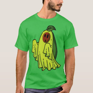 Camiseta Fruta de abacate assustador fantasma de halloween