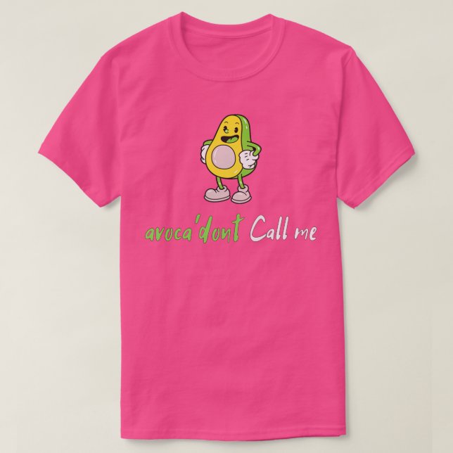 Camiseta fruta de abacate com fruta de abacate com raiva (Frente do Design)