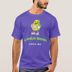 Camiseta fruta de abacate com fruta de chamas avocado