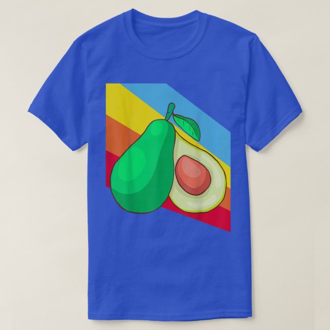Camiseta Fruta de abacate Comida vegetariana (Frente do Design)