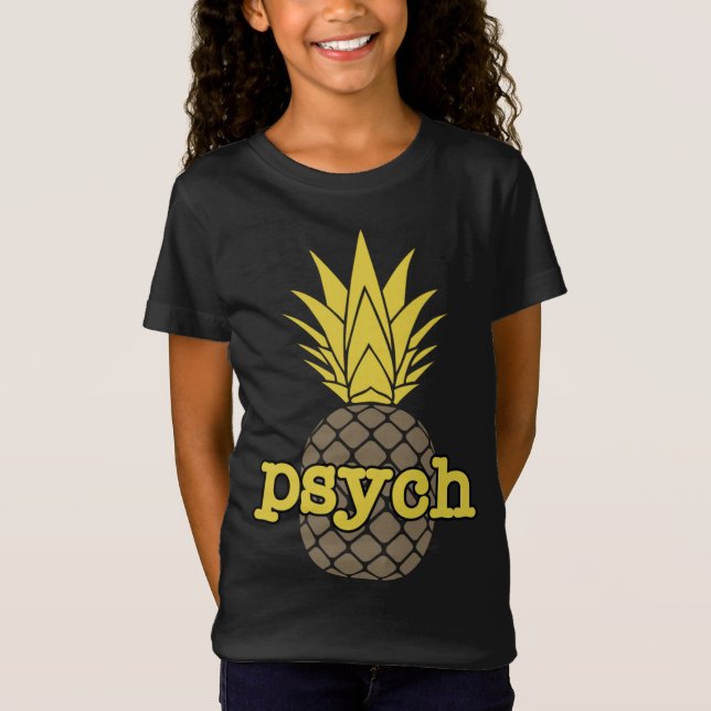 Camiseta Fruta de abacaxi doce Castanho (Frente)