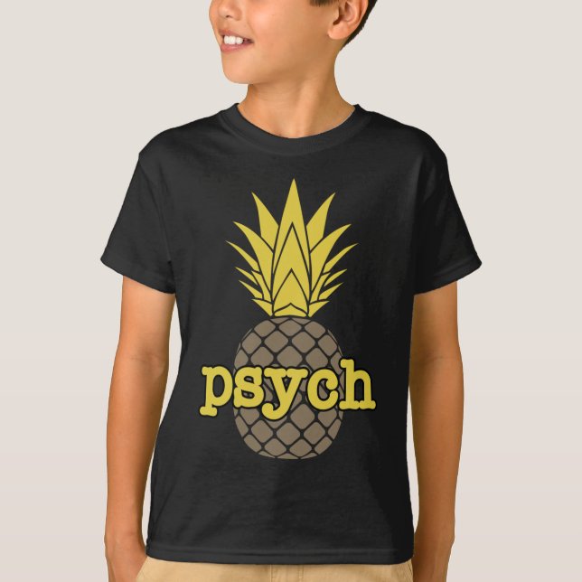 Camiseta Fruta de abacaxi doce Castanho (Frente)