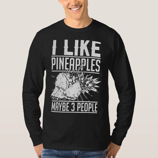Camiseta Fruta de abacaxi Sumo de Plantas Havaí Cotações 2 (Frente)