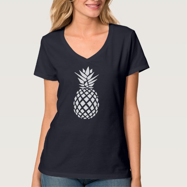 Camiseta Fruta de ananás e abacaxi (Frente)
