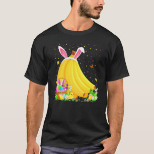 Camiseta Fruta De Banana Páscoa S Da Caça Do Ovo Bunny Bana
