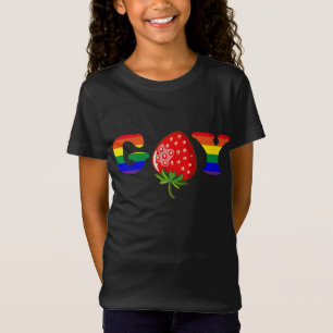 Camiseta Fruta de bandeira de morango doce Gay de Berry LGB