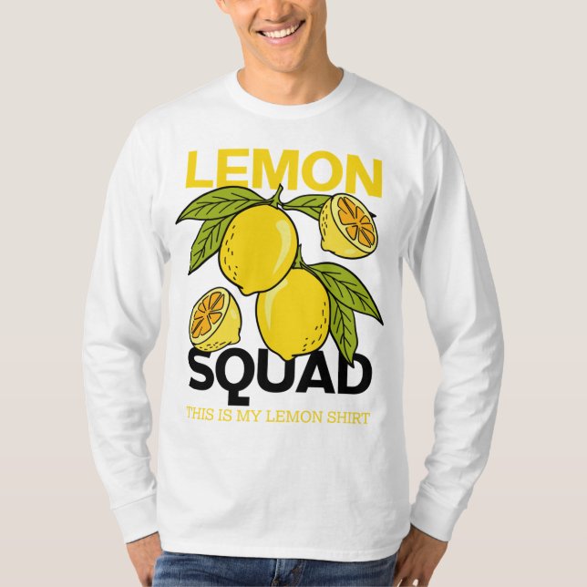 Camiseta Fruta de Citros de Verão com Lemon Funny Lemonade (Frente)