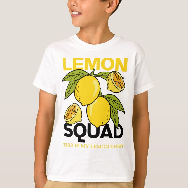Camiseta Fruta de Citros de Verão com Lemon Funny Lemonade (Frente)