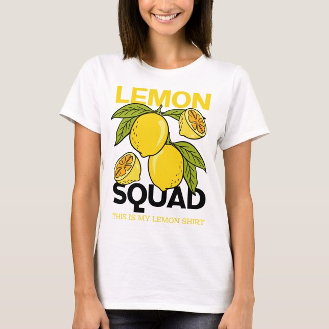 Camiseta Fruta de Citros de Verão com Lemon Funny Lemonade (Frente)