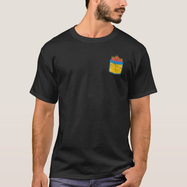 Camiseta Fruta de Comida de Verão de Berries vermelhos, Str (Frente)