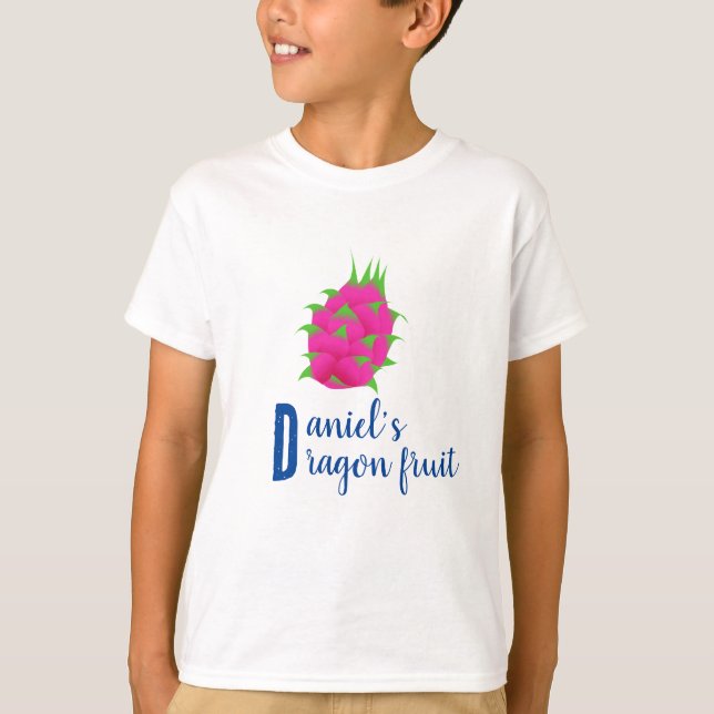 Camiseta Fruta de dragões com seu nome (Frente)