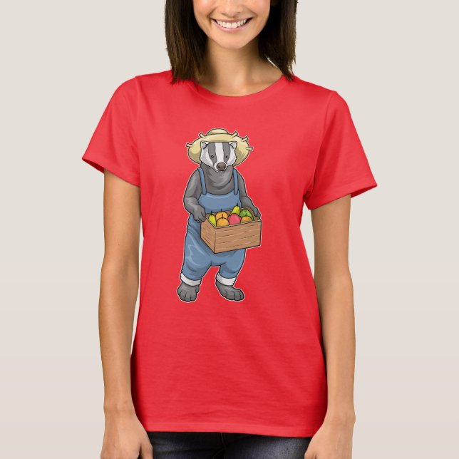 Camiseta Fruta de Farmer do Badger (Frente)