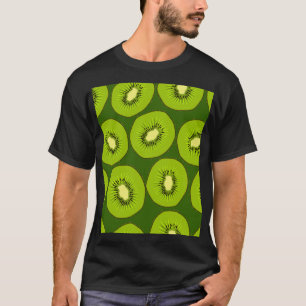 Camiseta Fruta de Kiwi: verde escuro.