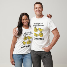 Camiseta Fruta De Limões Olhando Para Os Limões Amarelos Ma