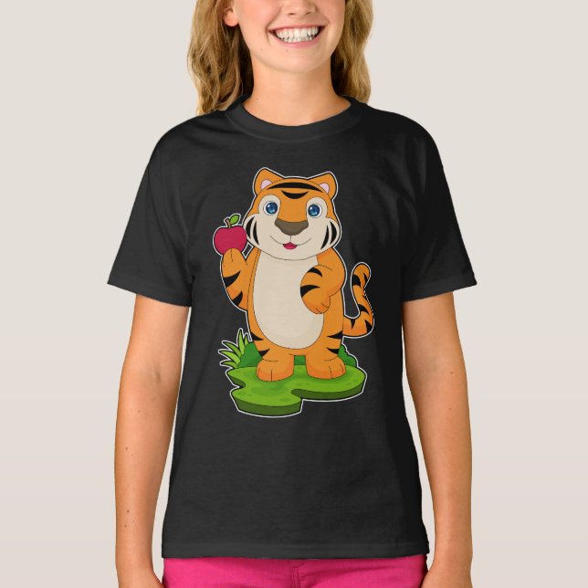 Camiseta Fruta de Maçã de Tigre (Frente)