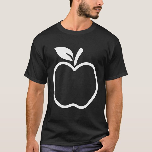 Camiseta Fruta de Maçã Halloween Fácil Preguiçoso (Frente)