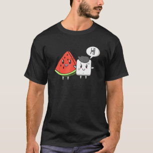 Camiseta Fruta de melancia Açúcar Hi Funny Dizendo Cotação