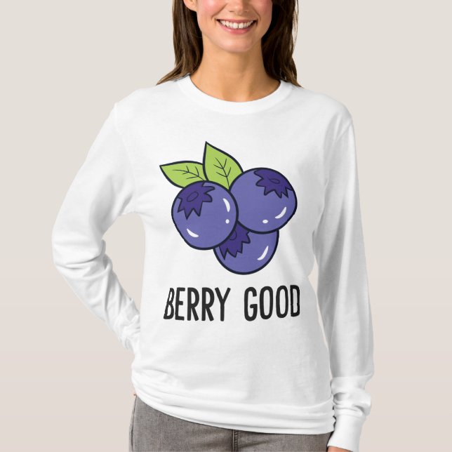Camiseta Fruta de mirtilo Berry Boa Fruta de mirtilo Love B (Frente)