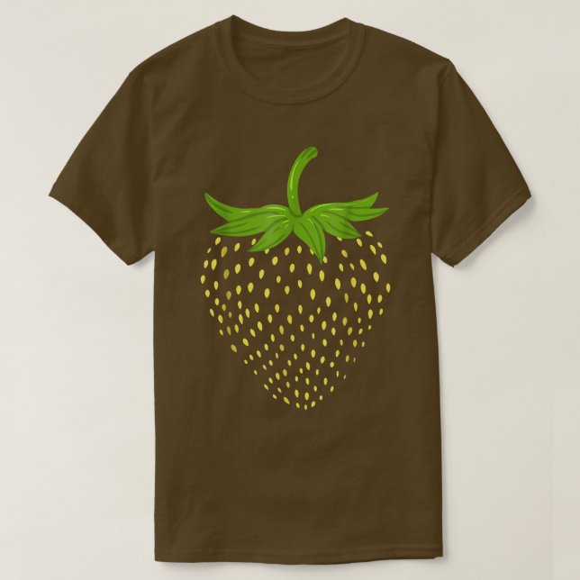 Camiseta Fruta de Morango Engraçado Fodora de Halloween  (Frente do Design)