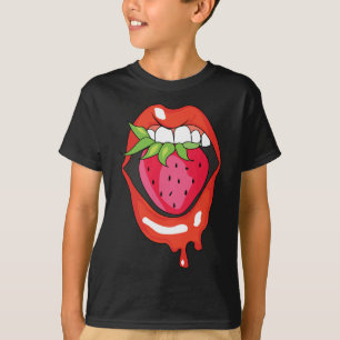 Camiseta Fruta de morango saudável Fruta de Verão deliciosa
