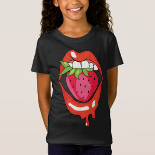 Camiseta Fruta de morango saudável Fruta de Verão deliciosa
