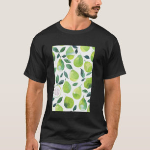 Camiseta Fruta de padrão minimalista Art Guava