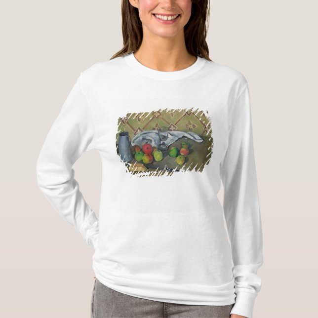 Camiseta Fruta de Paul Cezanne |, Serviette e jarro de (Frente)