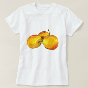 Camiseta Fruta de pera amarelo fruta de água