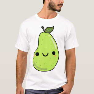 Camiseta Fruta de Pera Kawaii