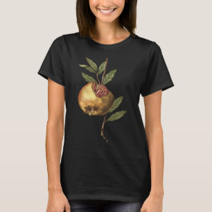 Camiseta Fruta De Pomegranato E Vetor De Sementes Do Medite