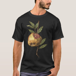 Camiseta Fruta De Pomegranato E Vetor De Sementes Do Medite