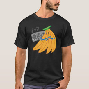 Camiseta Fruta de praia Banana Férias de Verão Banana Meme